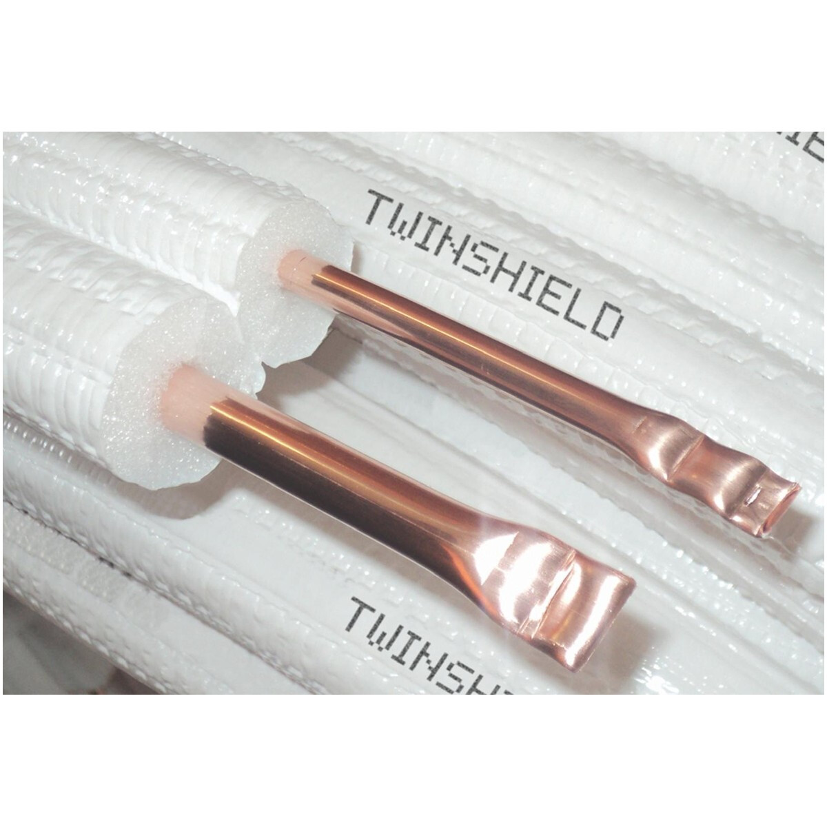 Klima - Kupferrohr vorisoliert DUO, 1/4" x 0,8 mm + 3/8" x 0,8 mm - 20lfm, 9 mm Isolierung