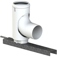 CoxDENS® PP Schachtbogen 87° mit Auflageschiene...
