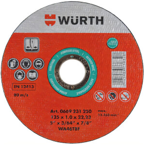 WÜRTH Trennscheibe für Edelstahl Basic,...