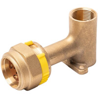Wandwinkel 90° für Edelstahl-Wellrohr Gas DN 25...