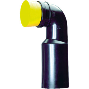 PE-Wand-WC-Anschlussbogen 90°