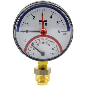 2081 Thermomanometer 1/4" (1/2")...