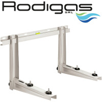 Wandkonsole mit Schiene, MS258, Tiefe 650 mm, weiss, 140kg